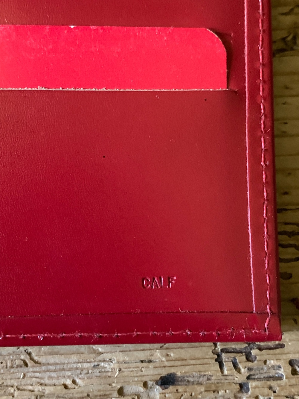 NEW 80s Deadstock Ann Klein St. Thomas Caretaker Red Leather Gold Lion Wallet - Picture 9 of 17